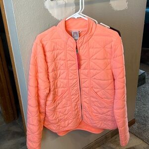 Size large, quilted jacket and excellent shape